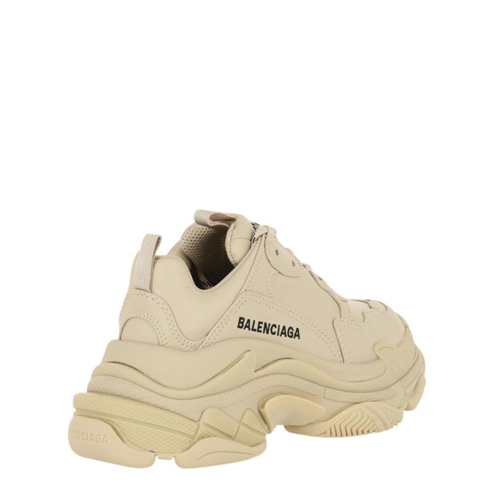 Balenciaga Triple S Low-Top Sneakers Beige Womens - Picture 3 of 6